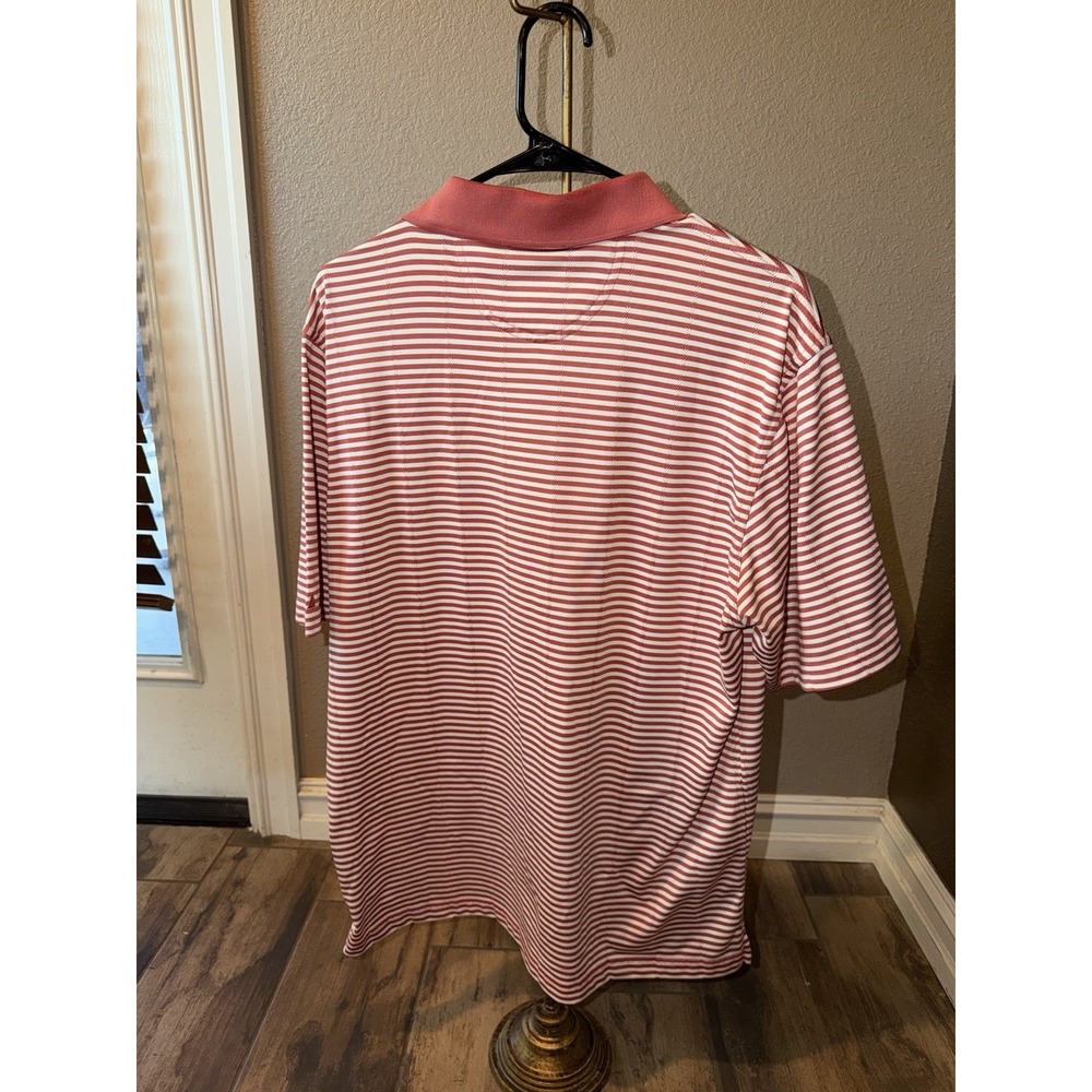 Greg Norman Mens Striped Short Sleeve Golf Polo Size M EUC - Picture 3 of 6
